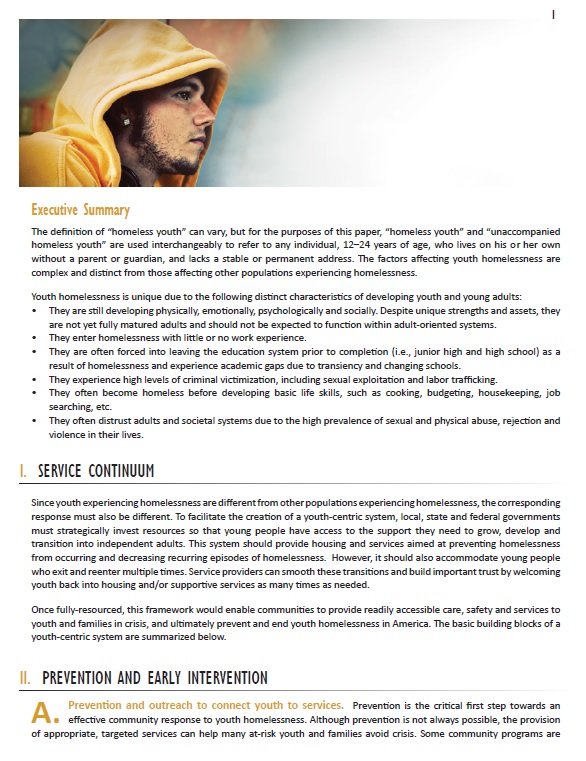 What Works to End Youth and Young Adult Homelessness in America? Publication